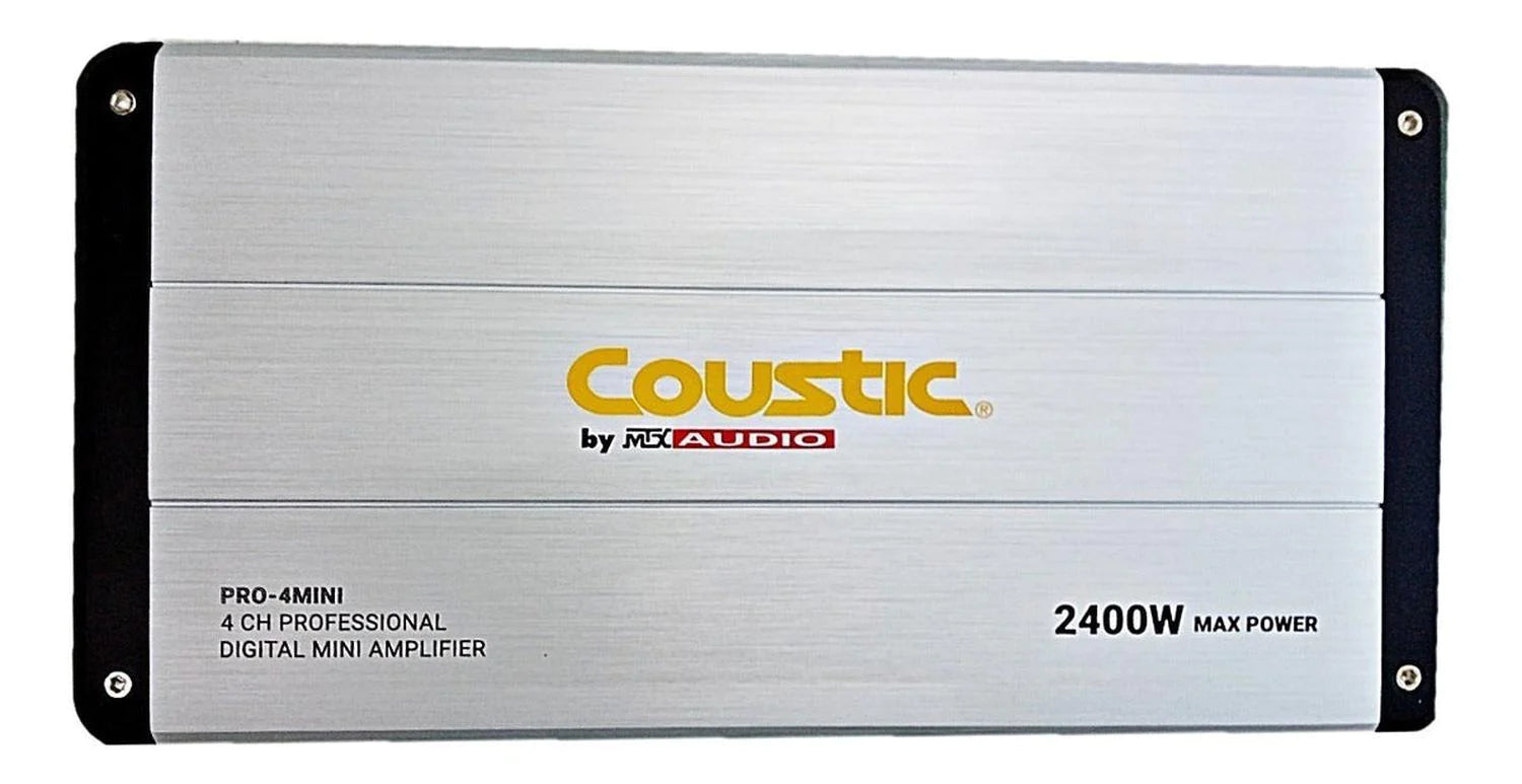 AMPLIFICADOR 2400 WATTS 4 CANALES COUSTIC
