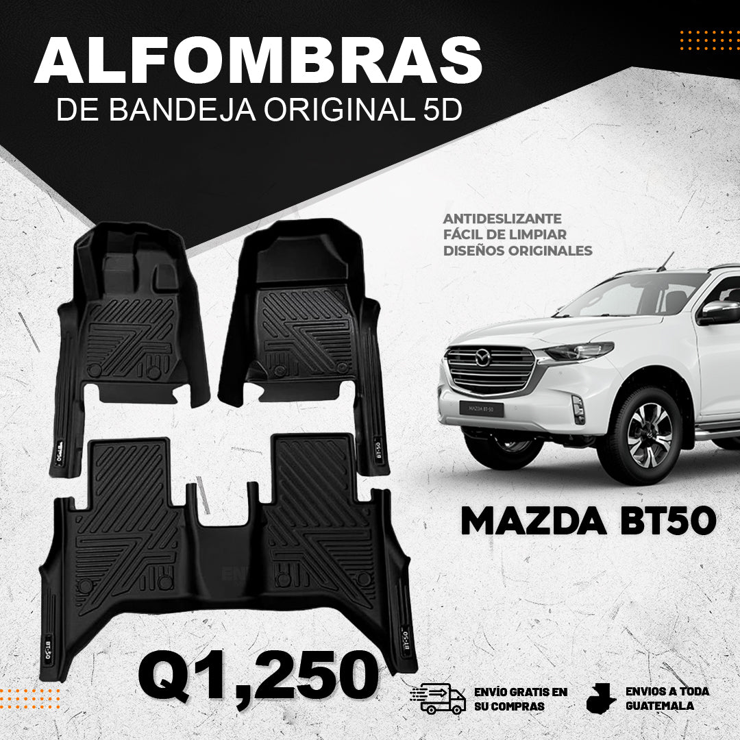 Alfombras 5D para BT50 2016 al 2021 3 Piezas