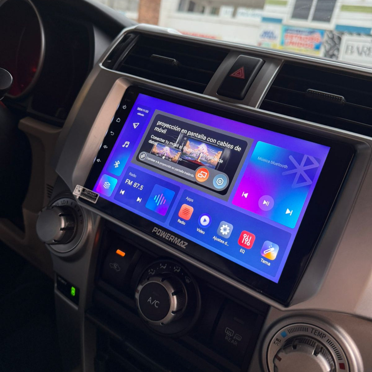 RADIO ANDROID POWERMAZ QLED 10´´ MAZ-010 / PROCESADOR OCTA-CORE