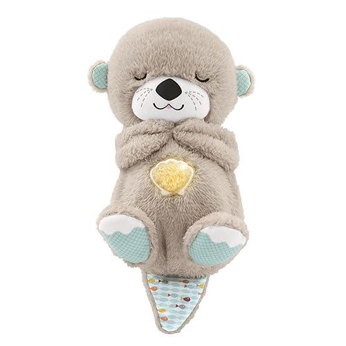 Toy de bebé Fisher-Price Soothe n Snuggle Otter Máquina de sonido de lujo portátil con luces de música y movimiento de respiración para recién nacidos más de 0 meses