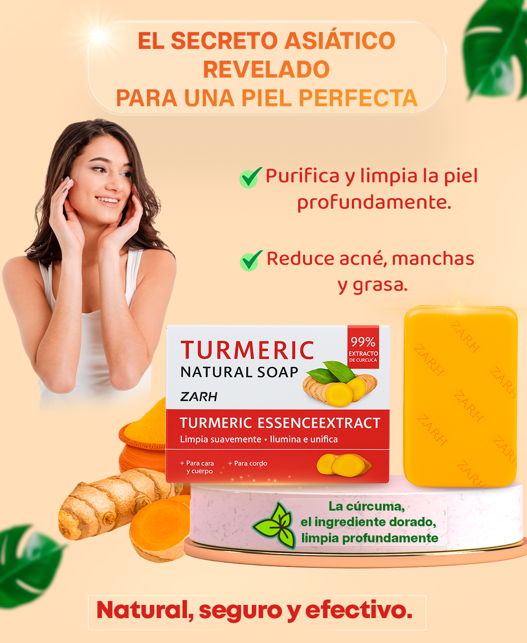 Jabón Natural de Cúrcuma