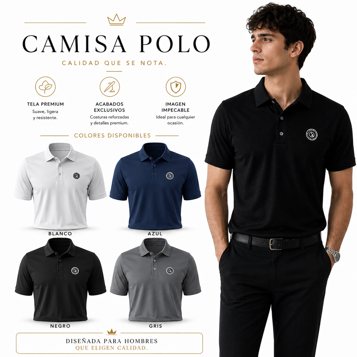 Camisa polo premium
