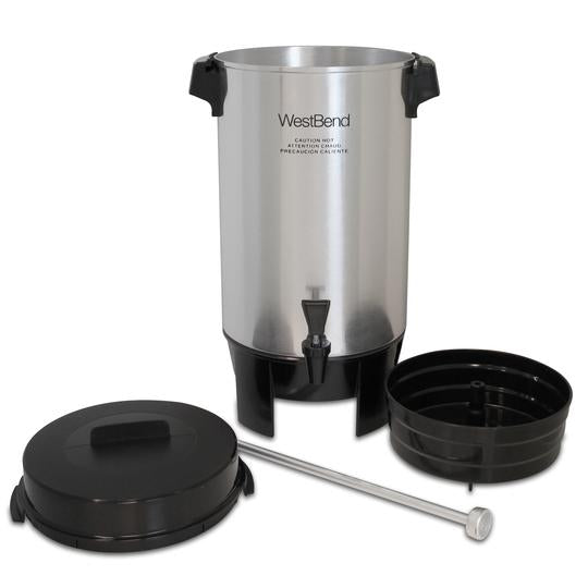 CAFETERA PERCOLADORA DE 42 TAZAS ALUMINIO WESTBEND