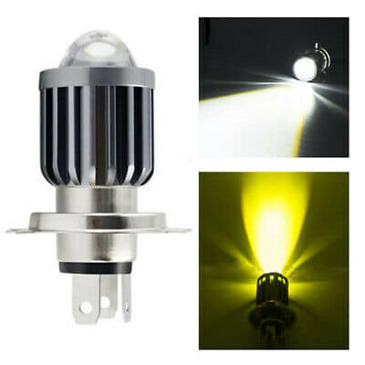 PAR DE FOCOS LED H4 CON LUPA DUAL COLOR