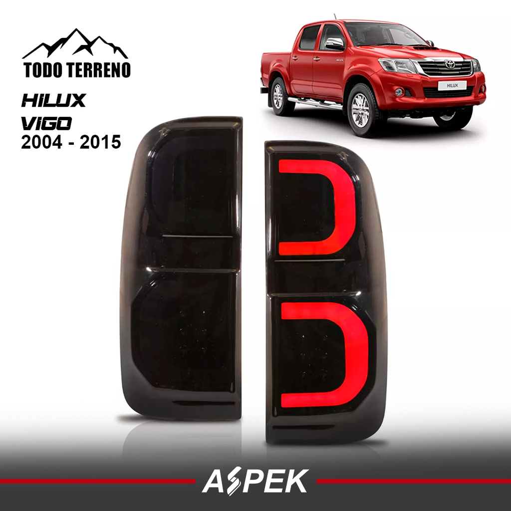 STOP LED AHUMADOS DE HILUX VIGO DEL 2004 AL 2015