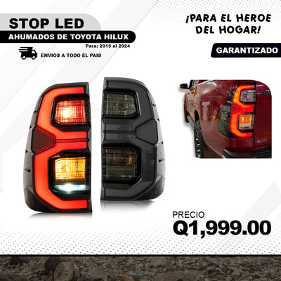 LUCES TRACERAS STOP AHUMADOS Y ROJOS: