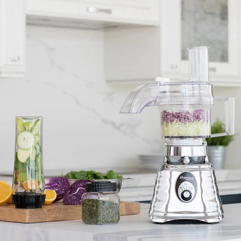 Oster Accesorio Procesador de Alimentos para Licuadora, 750ml - Blanco
