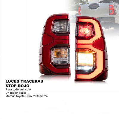 LUCES TRACERAS STOP AHUMADOS Y ROJOS: