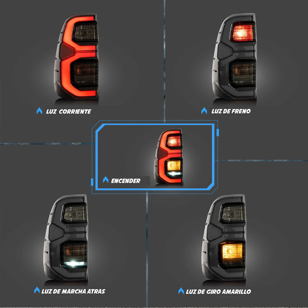LUCES TRACERAS STOP AHUMADOS Y ROJOS: