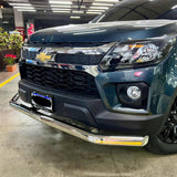 Defensa slim tubo hexagonal cromada