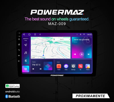 RADIO DE PANTALLA 10 PULGADAS CON SISTEMA ANDROID Y CAR PLAY POWERMAZ 2 RAM / 32GB