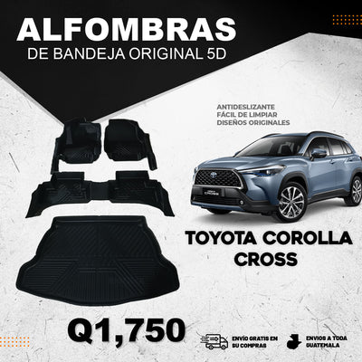 Alfombras 5D para Toyota Corolla Cross 2020 al 2024 4 Piezas