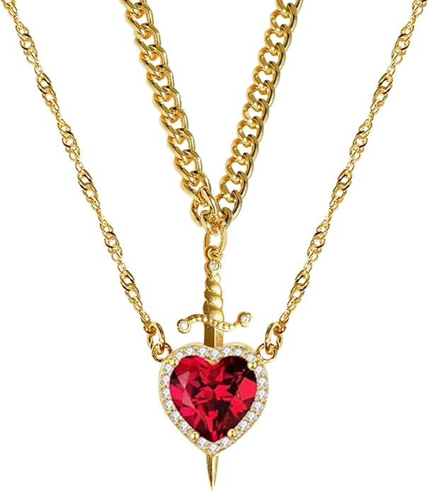 Collar Duo espada Corazon