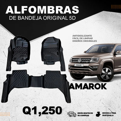 Alfombras 5D para Amarok 2010 al 2025 3 Piezas