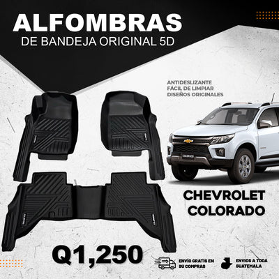 Alfombras 5D para Chevorlet Colorado 3 Piezas