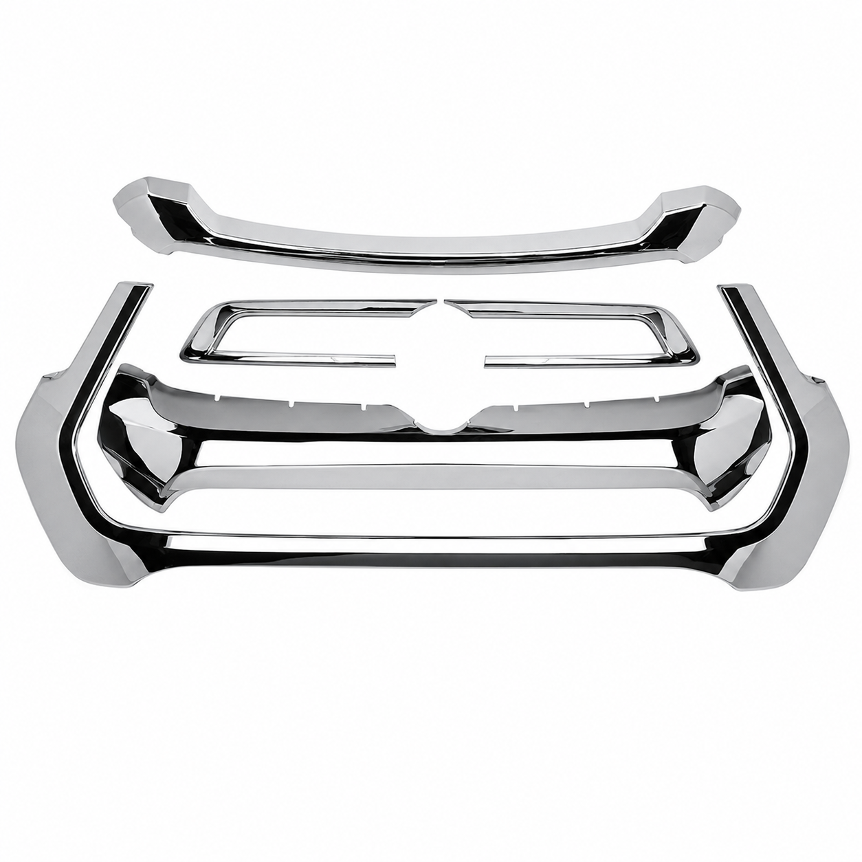 Kit de Molduras Cromadas para Persiana Toyota Hilux Revo 2019 - 2026 – 5 Piezas