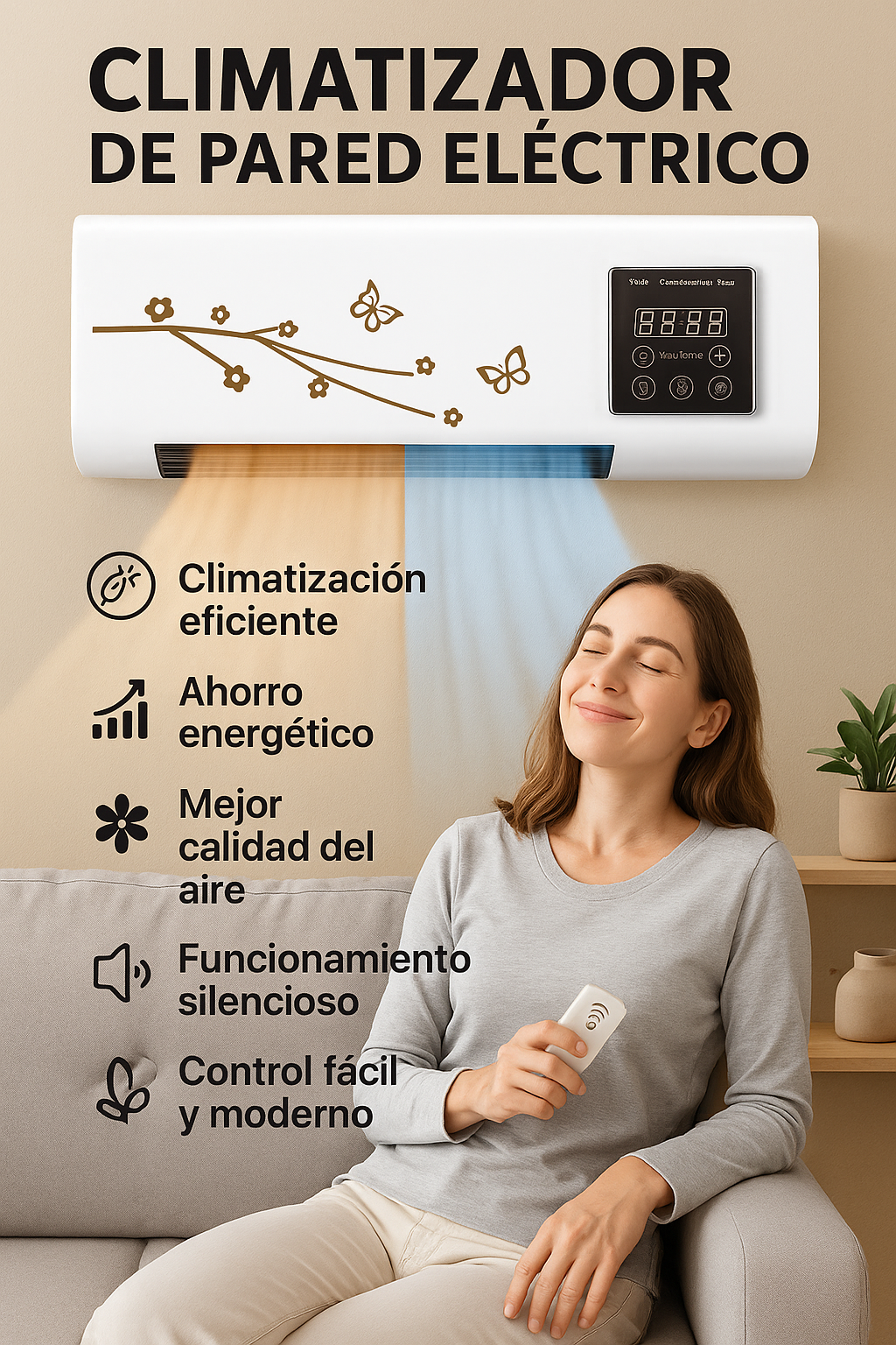 Climatizador de pared electrico