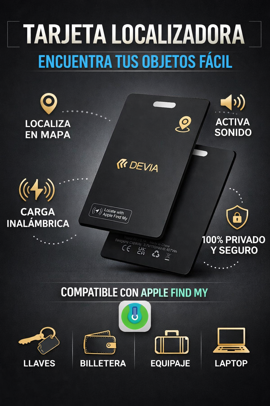 Devia Tarjeta con Localizador