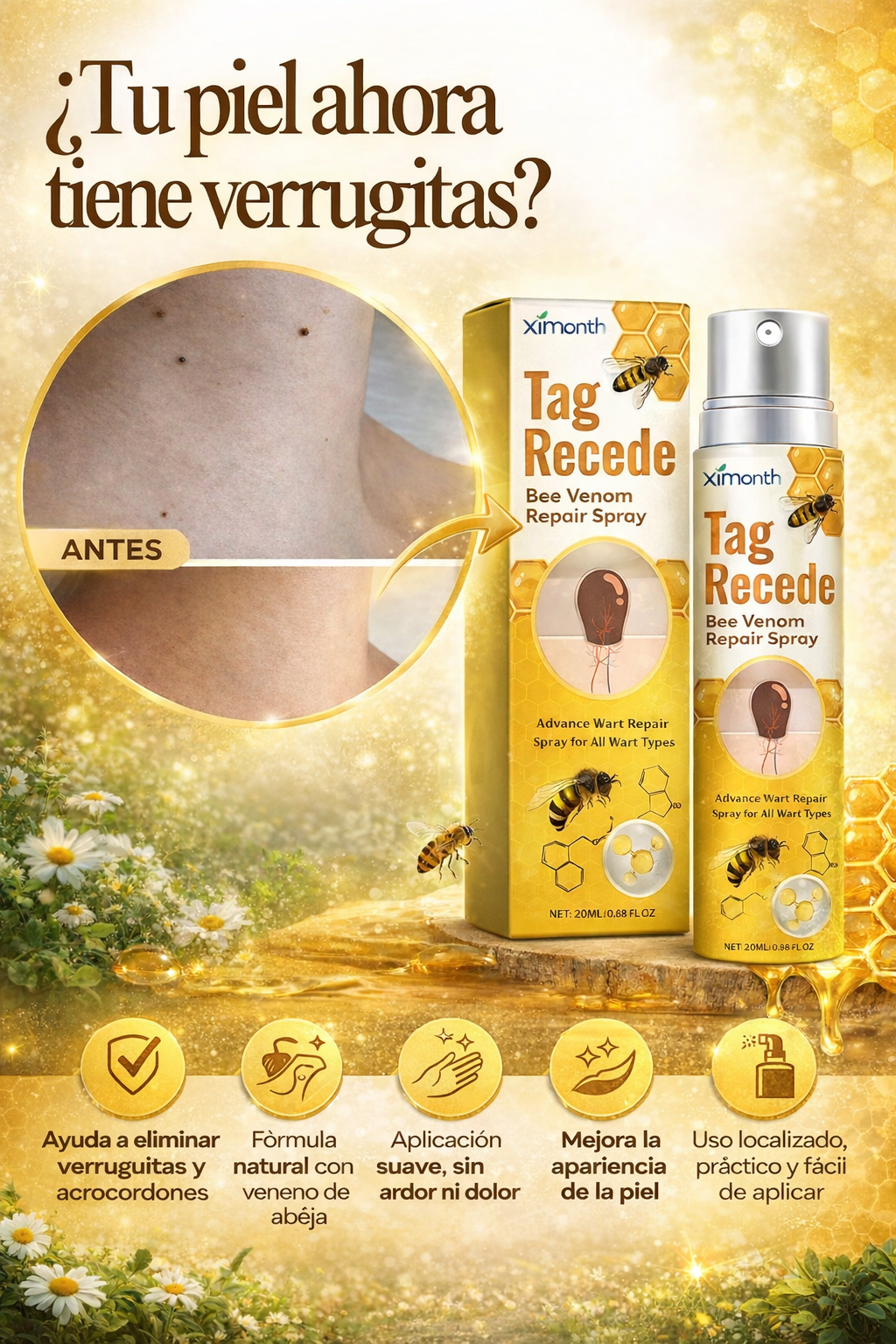 Spray Antiverrugas