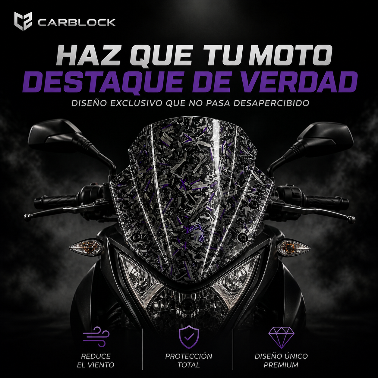 Cúpula de fibra de carbono Carblock