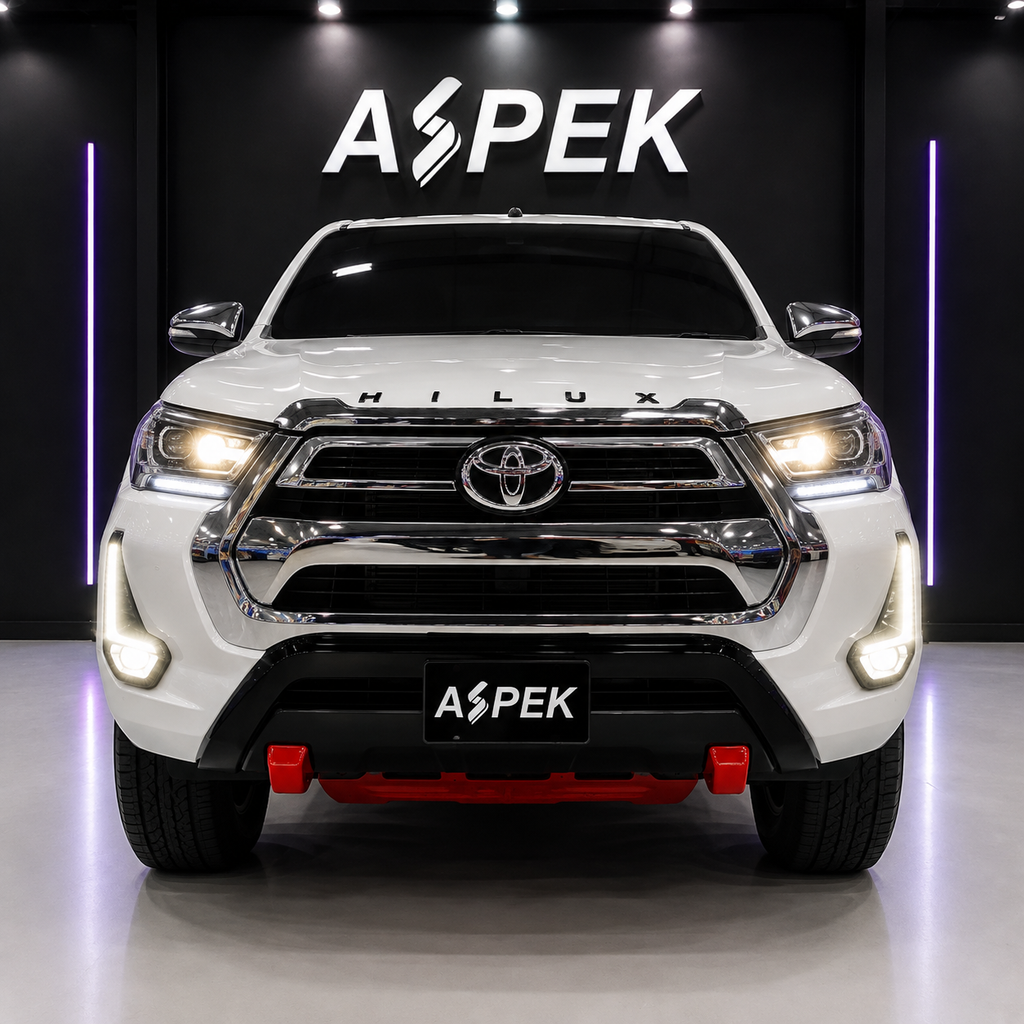 Kit de Molduras Cromadas para Persiana Toyota Hilux Revo 2019 - 2026 – 5 Piezas