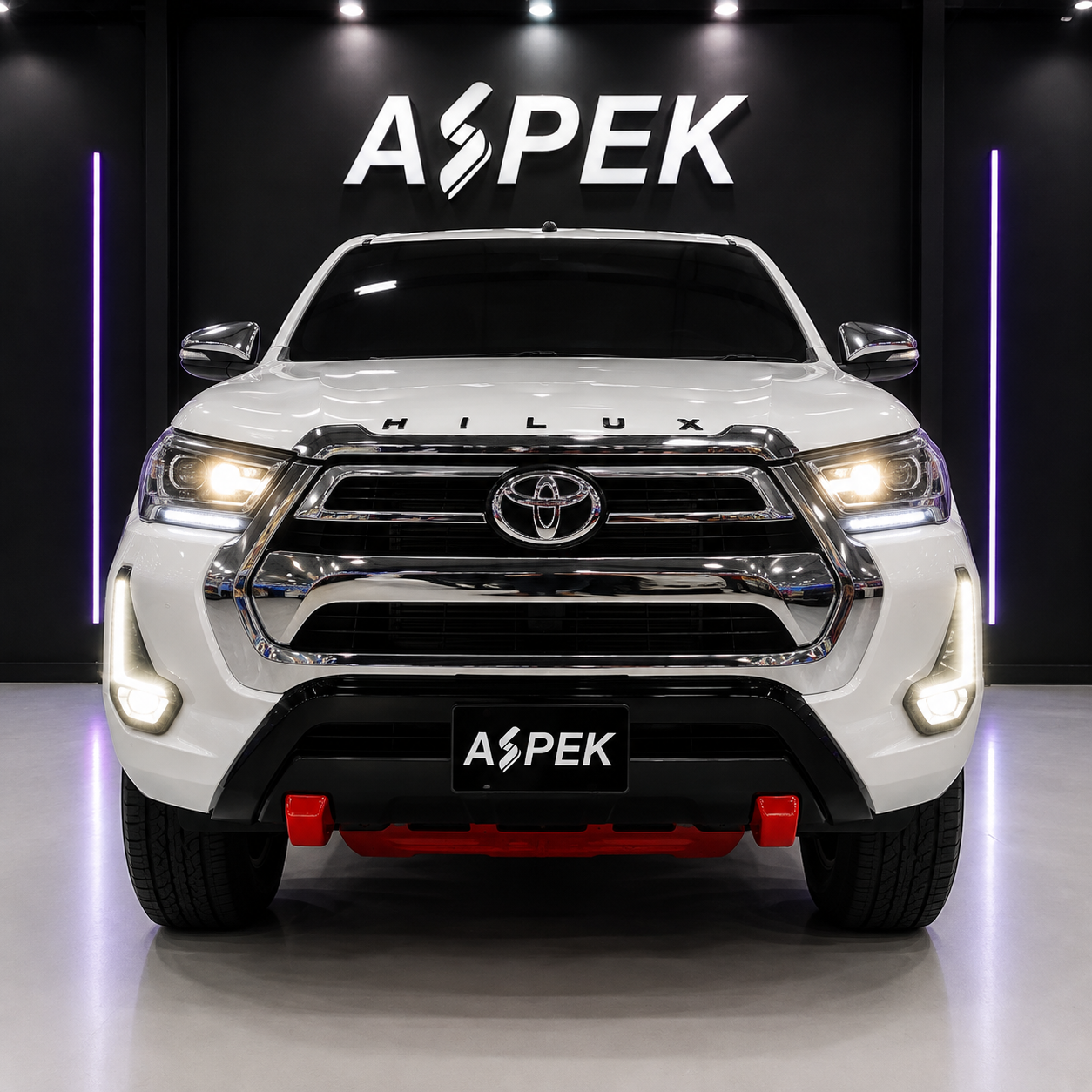 Kit de Molduras Cromadas para Persiana Toyota Hilux Revo 2019 - 2026 – 5 Piezas