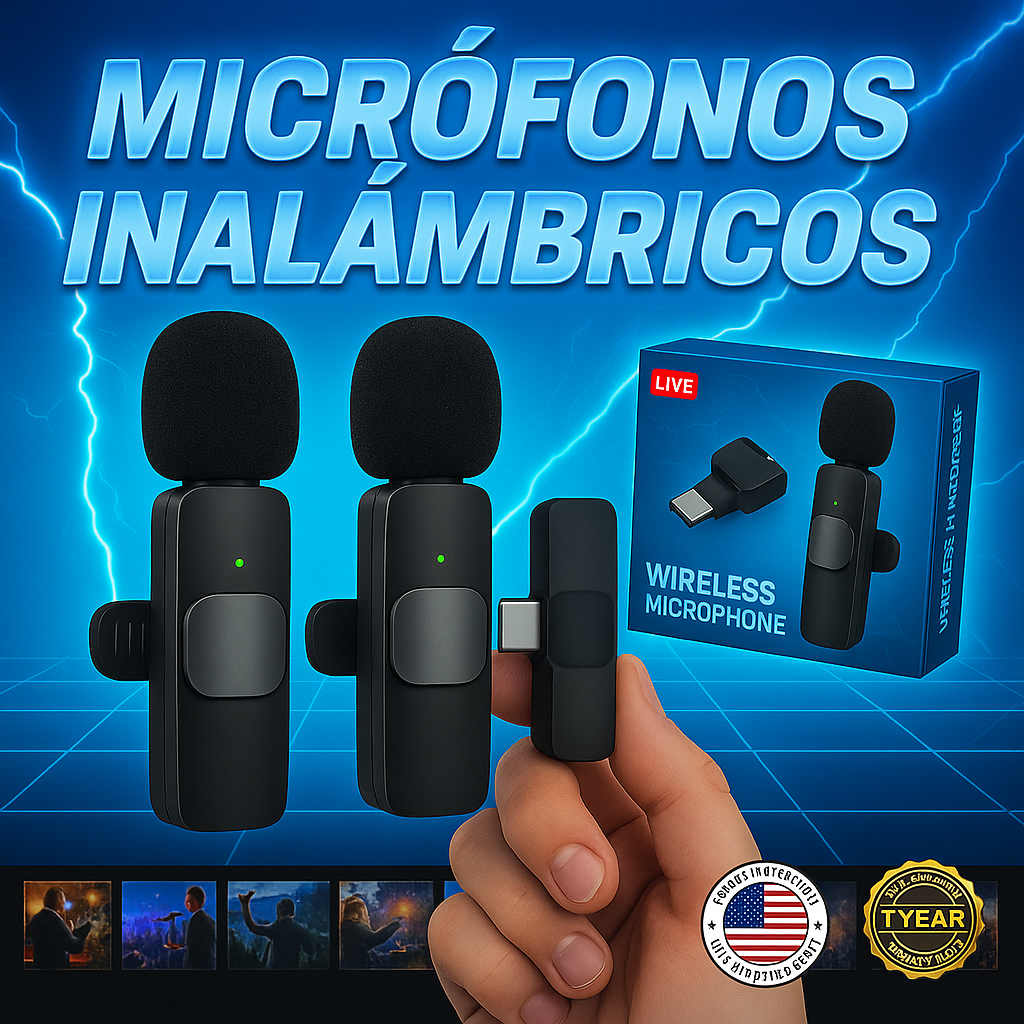 PAR DE MICROFONOS INALAMBRICOS