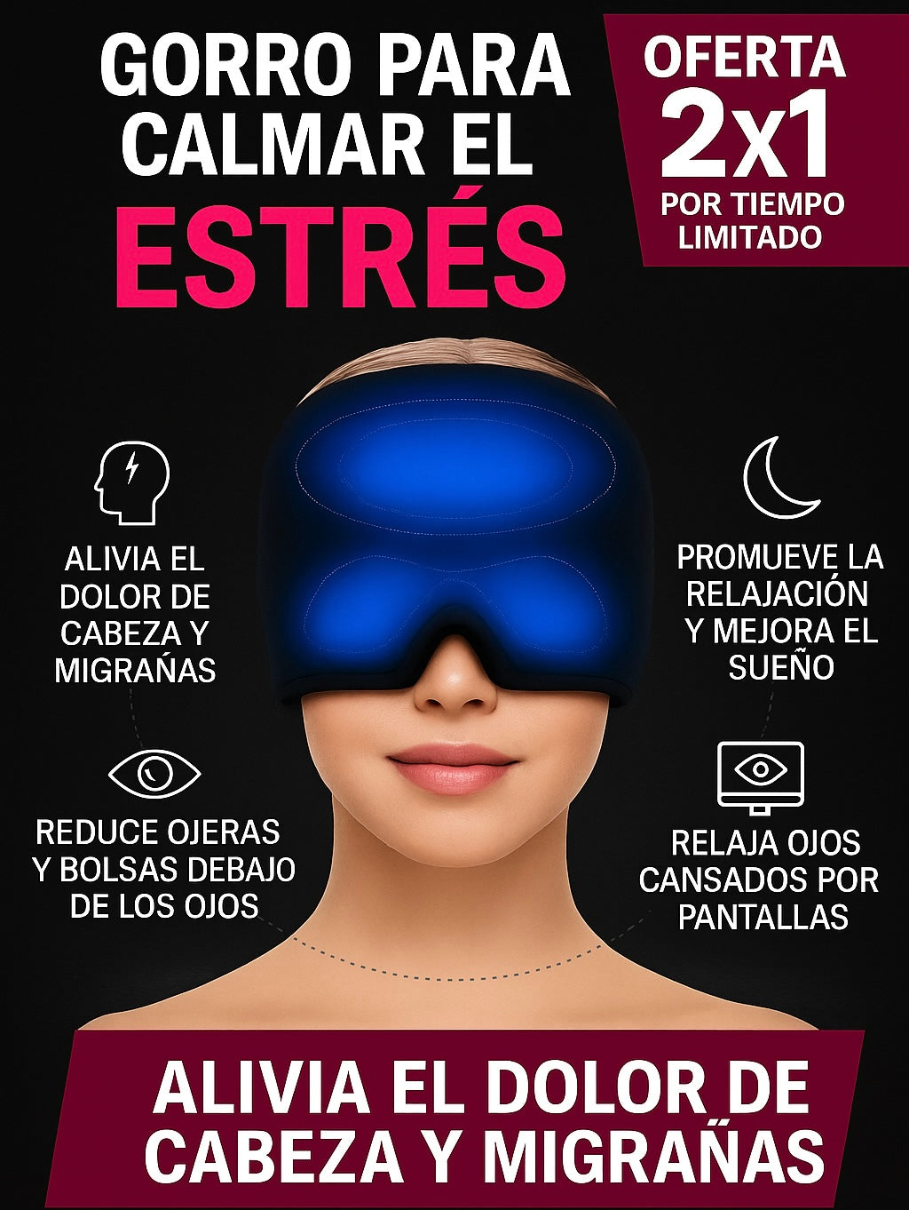 Gorro Terapeutico Antimigraña