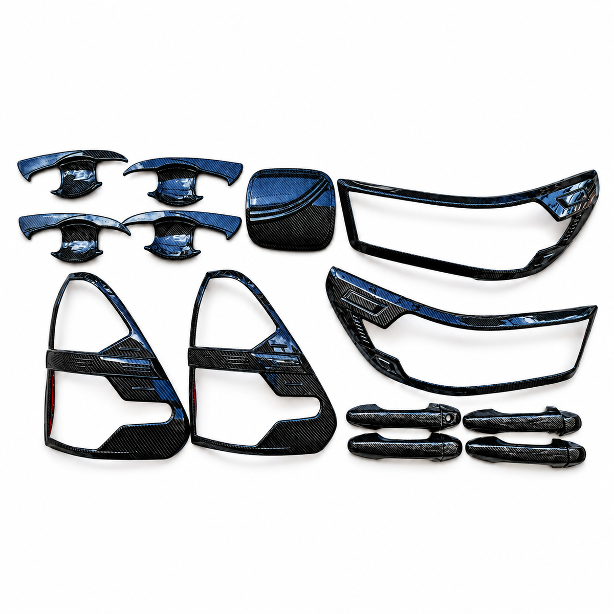 Kit de Cromos de Fibra de carbon para Hilux 2.4 2016 al 2026