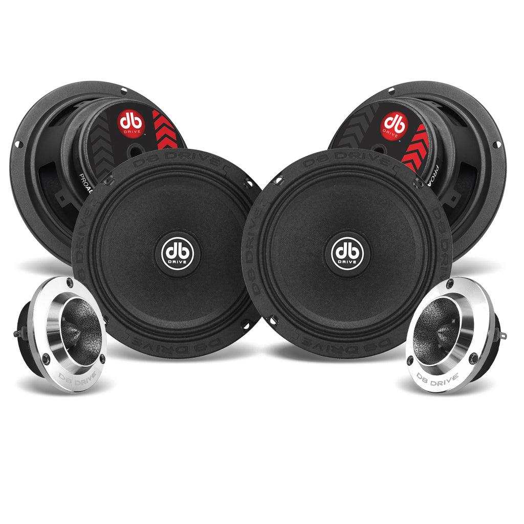 Set de Medios DB Drive PRO6K4M 500 Watts 6.5 Pulgadas Midrange Open Show PRO Audio Series