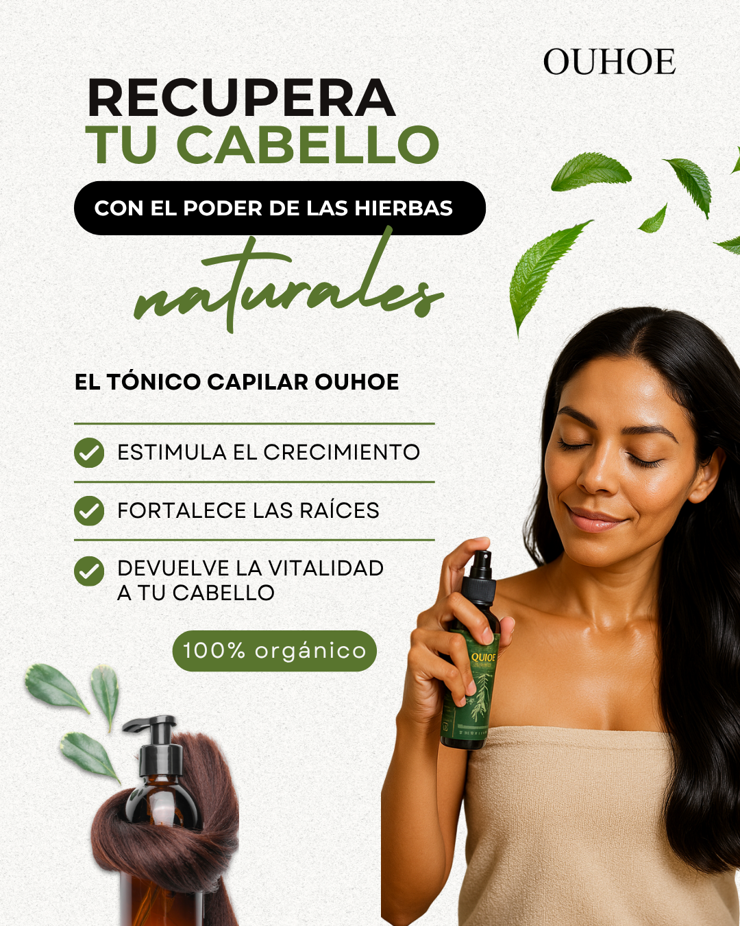 Aceite para el crecimiento del cabello
