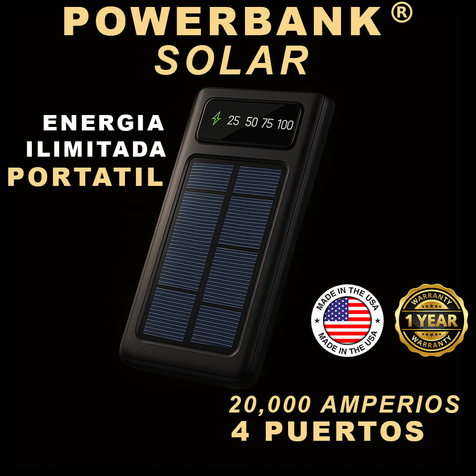 POWERBANK SOLAR  20,000 AMPERIOS