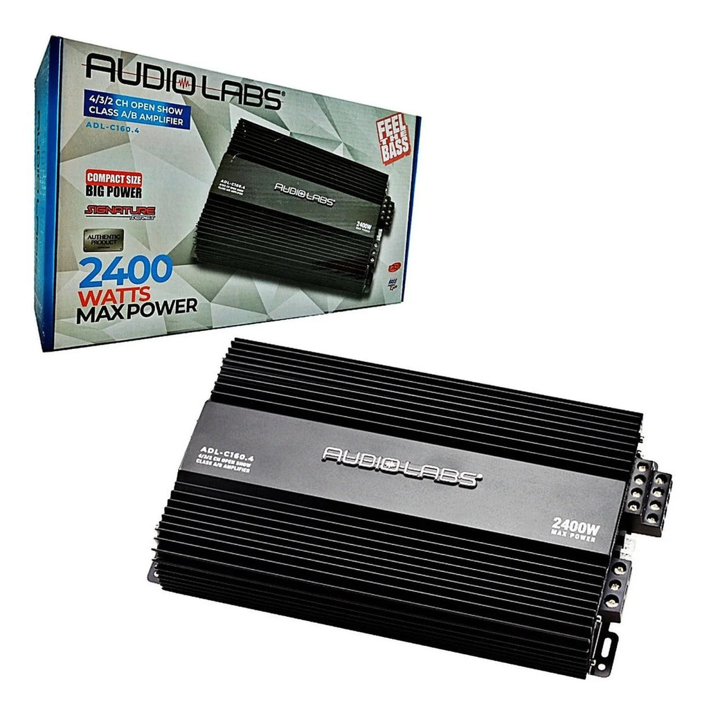 AMPLIFICADOR AUDIOLABS 4 CANALES 2400 WATTS