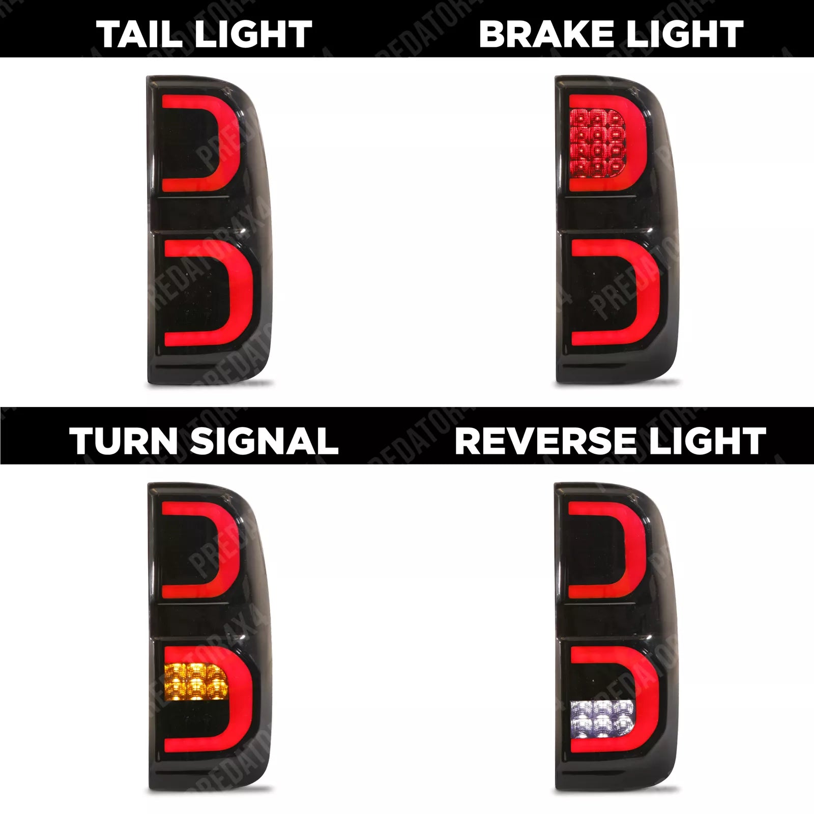 STOP LED AHUMADOS DE HILUX VIGO DEL 2004 AL 2015