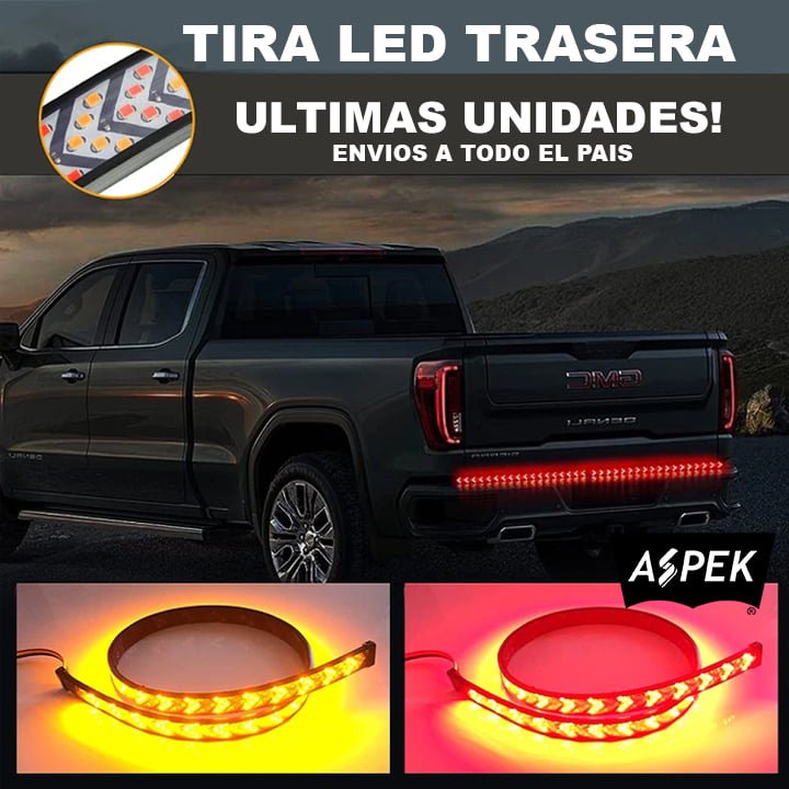 TIRA LED TRASERA 1.50 METROS