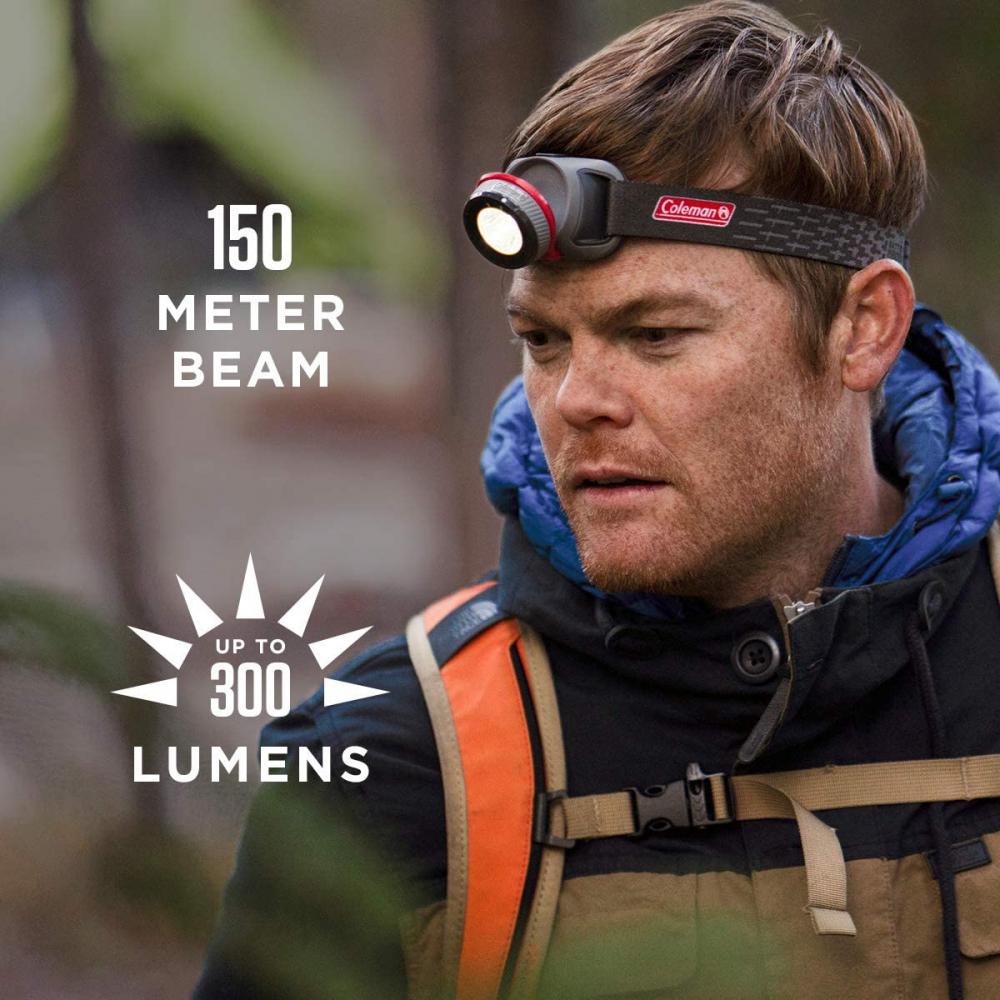 Linterna De Cabeza, 300 Lumenes, 150 Metros De Alcance, Coleman