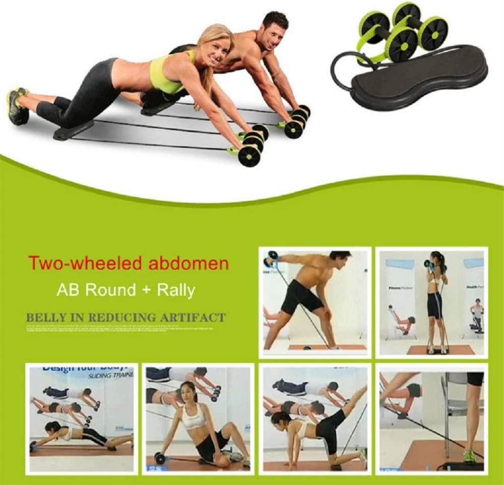 Entrenadores abdominales Doble Ab Roller Wheel Fitness
