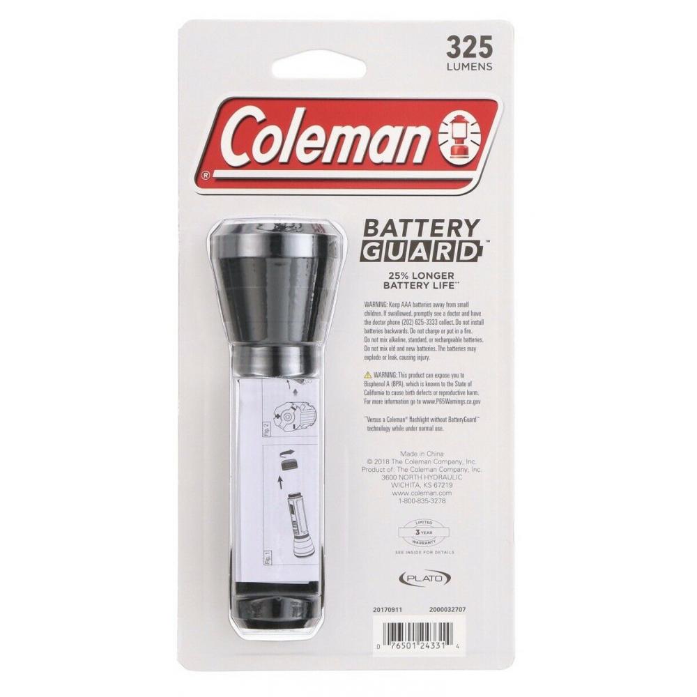 Linterna De Mano De 325 Lúmenes, BatteryGuard 250M Coleman