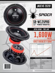 SUBWOOFER  SPIDER DOBLE BOBINA 12 PULGADAS 1600 WATTS / SR-W125PRO