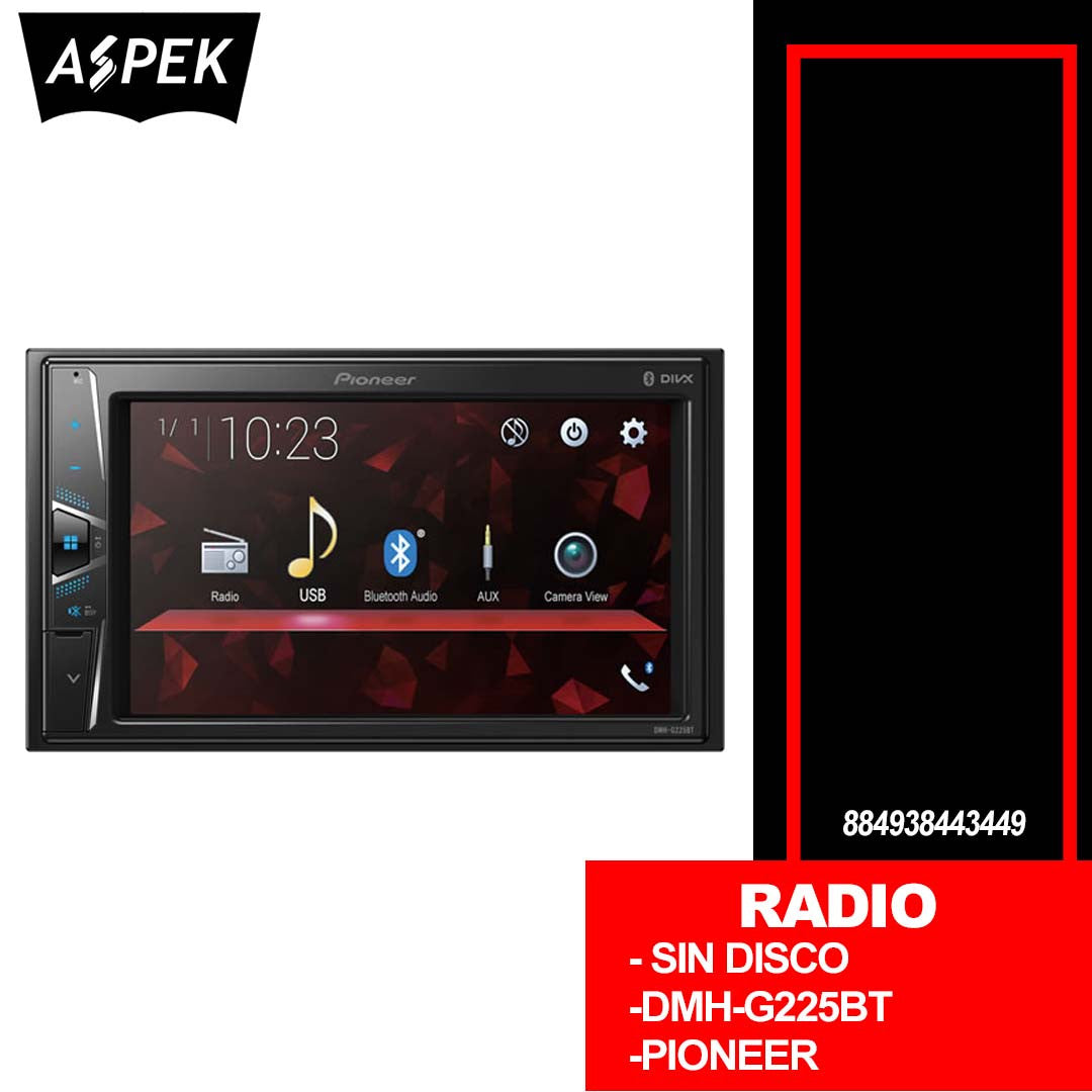 RADIO PIONEER DE PANTALLA DMH-G225BT – aspekgt