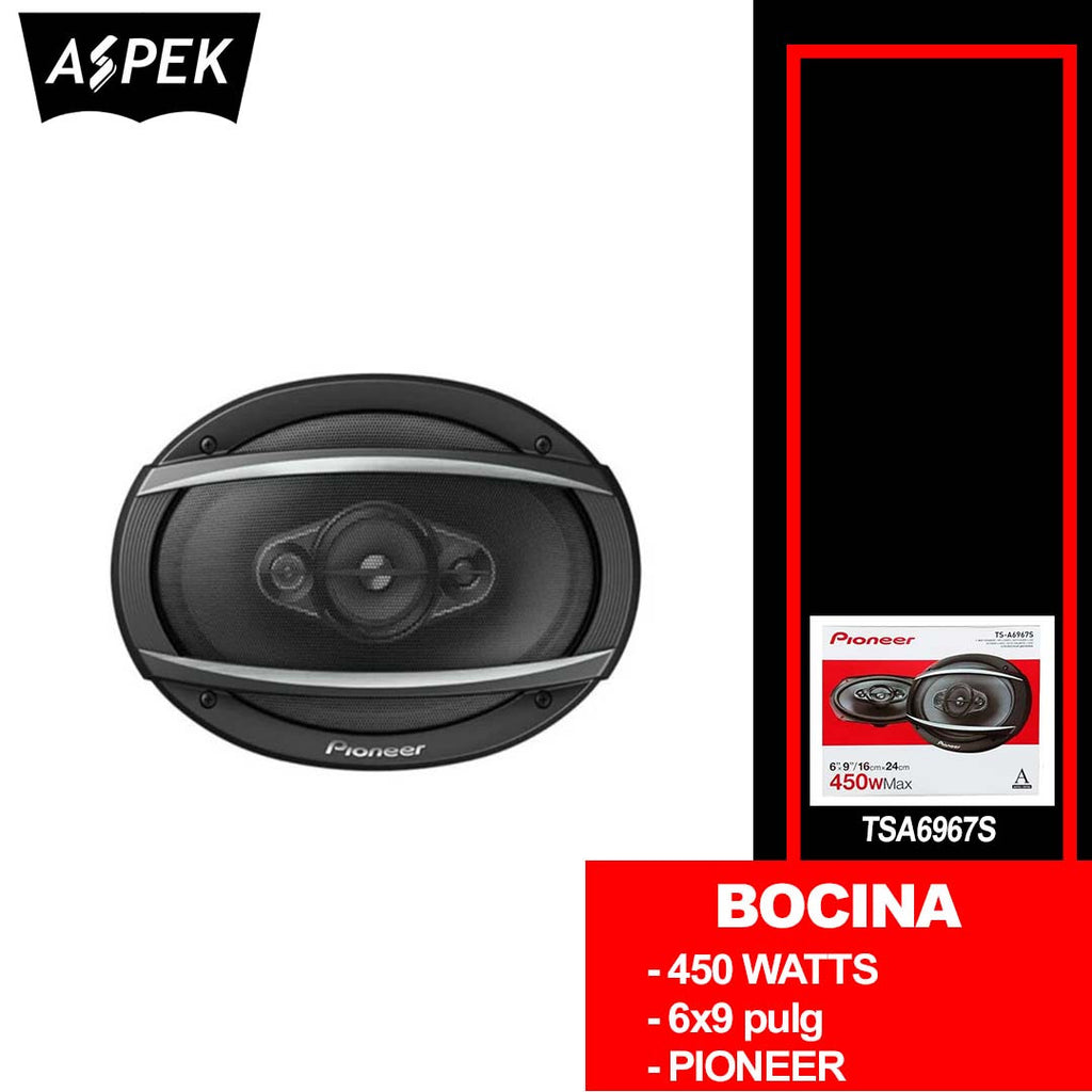 BOCINAS PIONEER DE 450 WATTS 6X9 PULGADAS