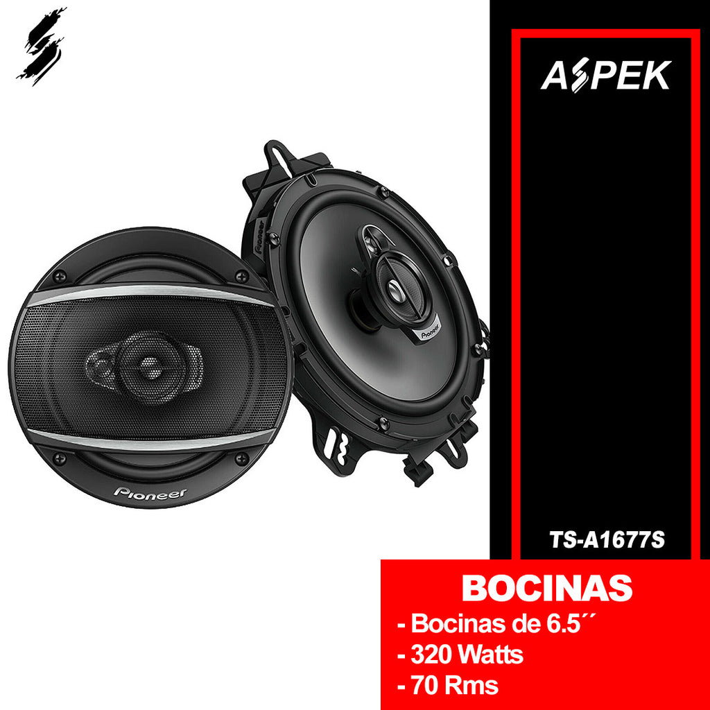 BOCINAS PIONEER SERIE A 320 WATTS 6 PULGADAS