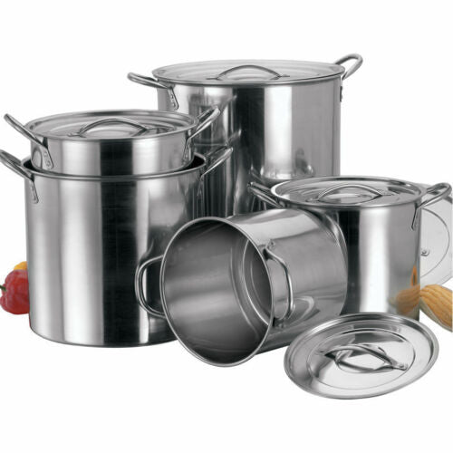 Combo de 8 Ollas de acero inoxidable