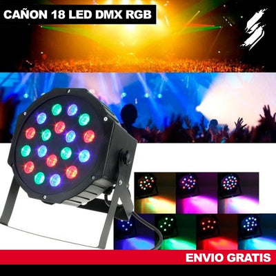 CAÑON RGB 18 LED